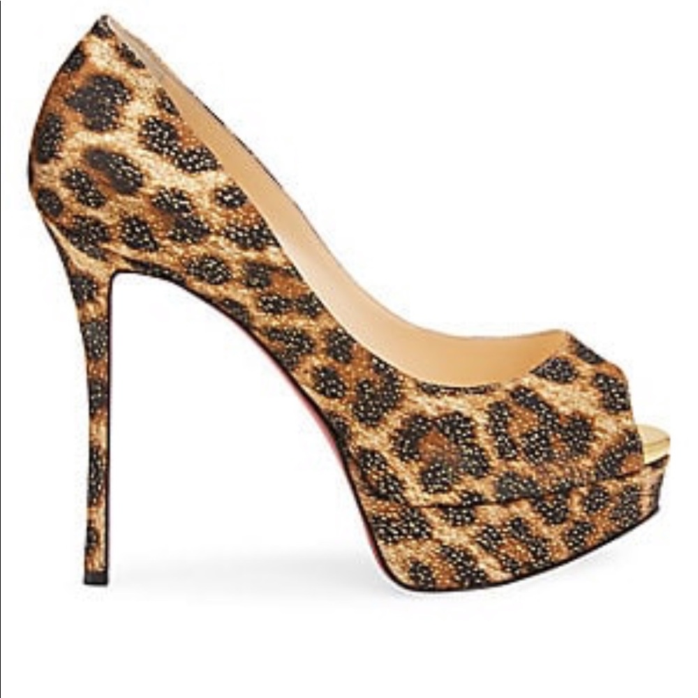 Louboutin Fetish Peep Leopard 130 ❌SOLD OUT❌